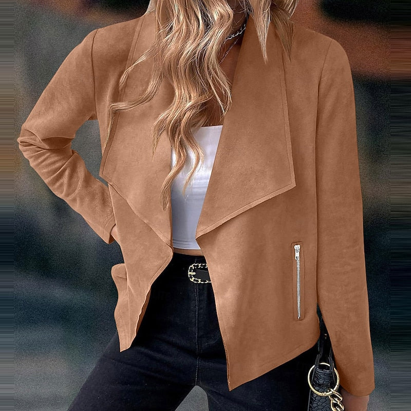 Elaine | Draped Open-Front Jacket