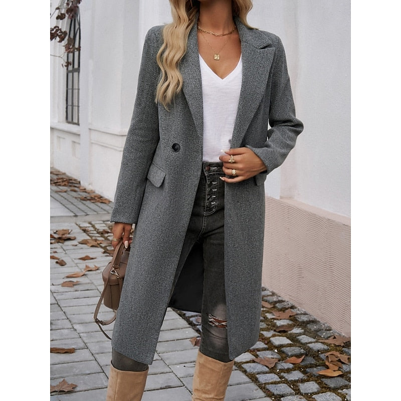 Lucia tailored longline coat
