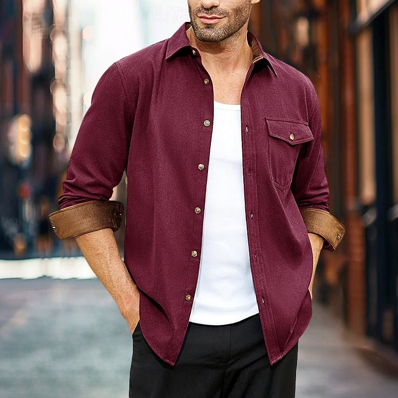Tristan | Rugged Button-Front Overshirt