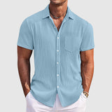 Maxwell | Textured Short-Sleeve Button Shirt