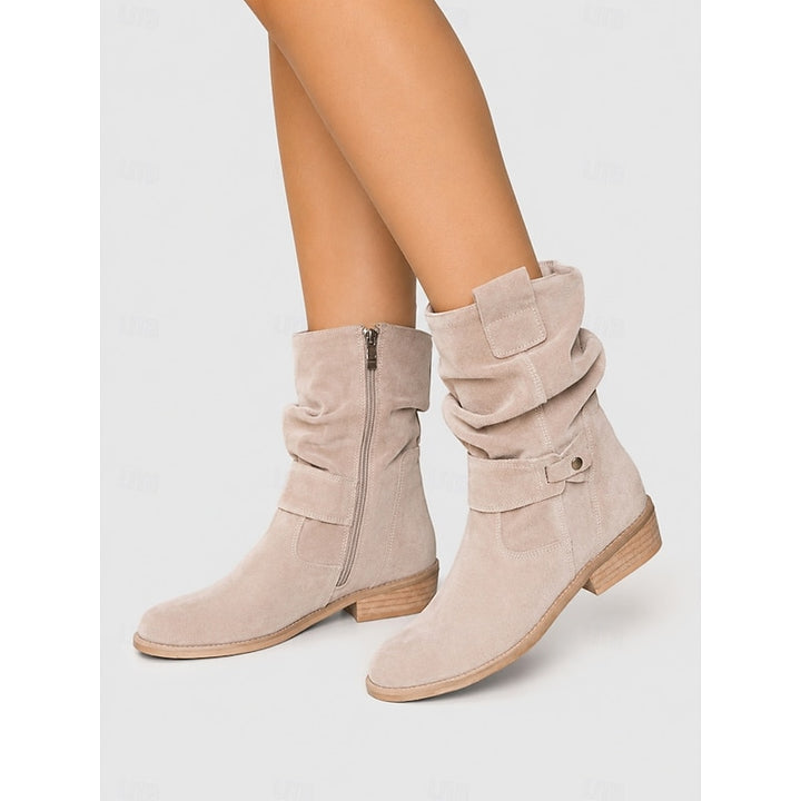 Tessa | Slouchy Buckle Ankle Boots