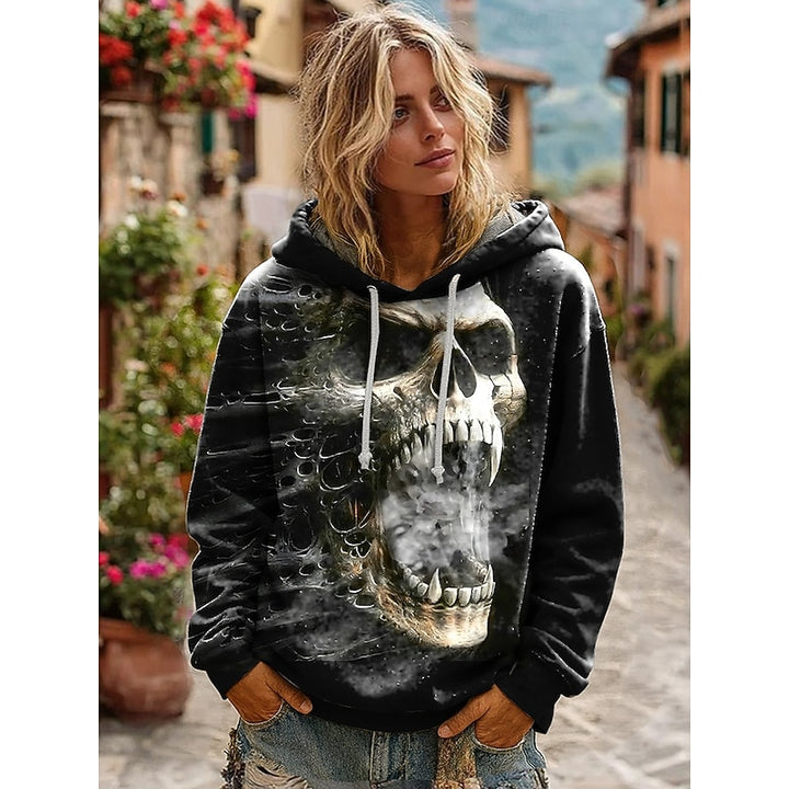Dahlia | Skull Statement Halloween Hoodie