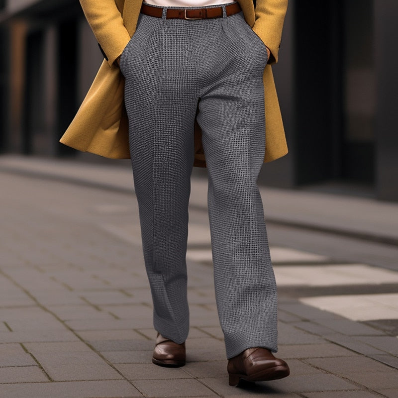 Refined Tailored Straight-Leg Trousers