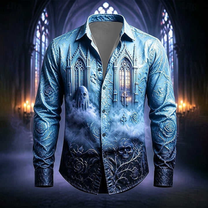 Victor | Gothic Halloween Statement Shirt