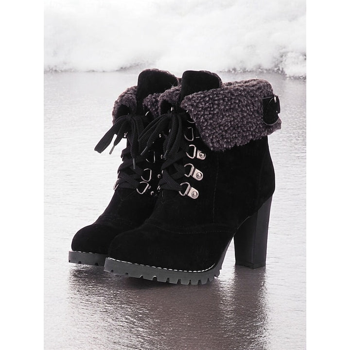 Ingram | Fur-Trimmed Lace-Up Winter Boots