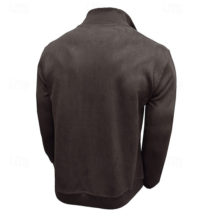 Caleb | Quarter-Zip Stand-Collar Sweatshirt