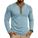 Jared | Ribbed Henley Shirt