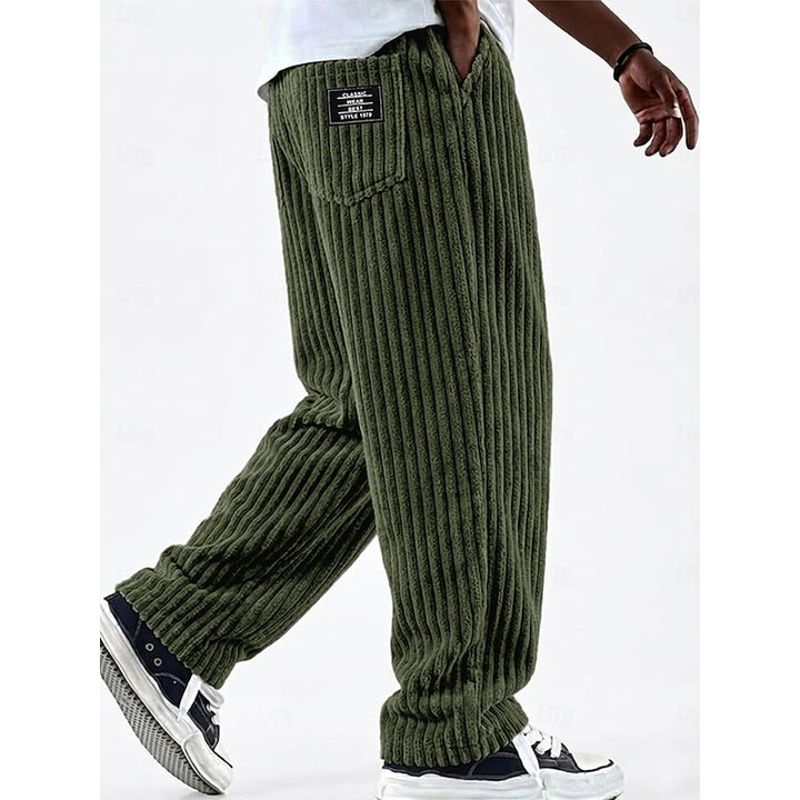 Bradford | Ribbed Straight-Leg Pants