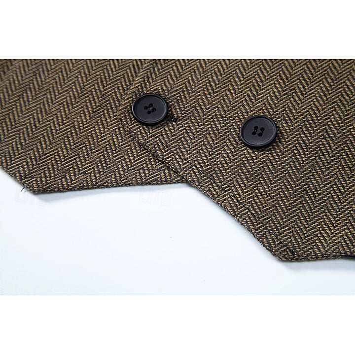 Bennett | Double-Breasted Herringbone Waistcoat