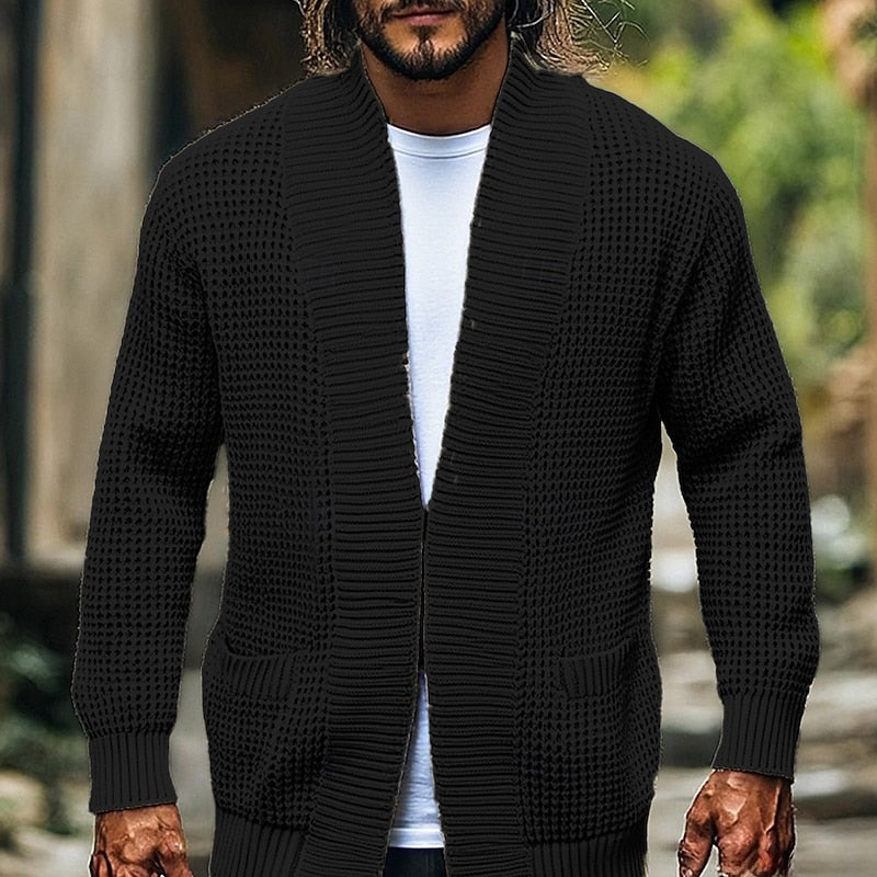 Harrison | Textured Open-Front Cardigan