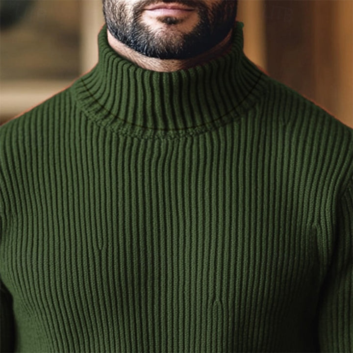 Jonathan | Ribbed Turtleneck Sweater
