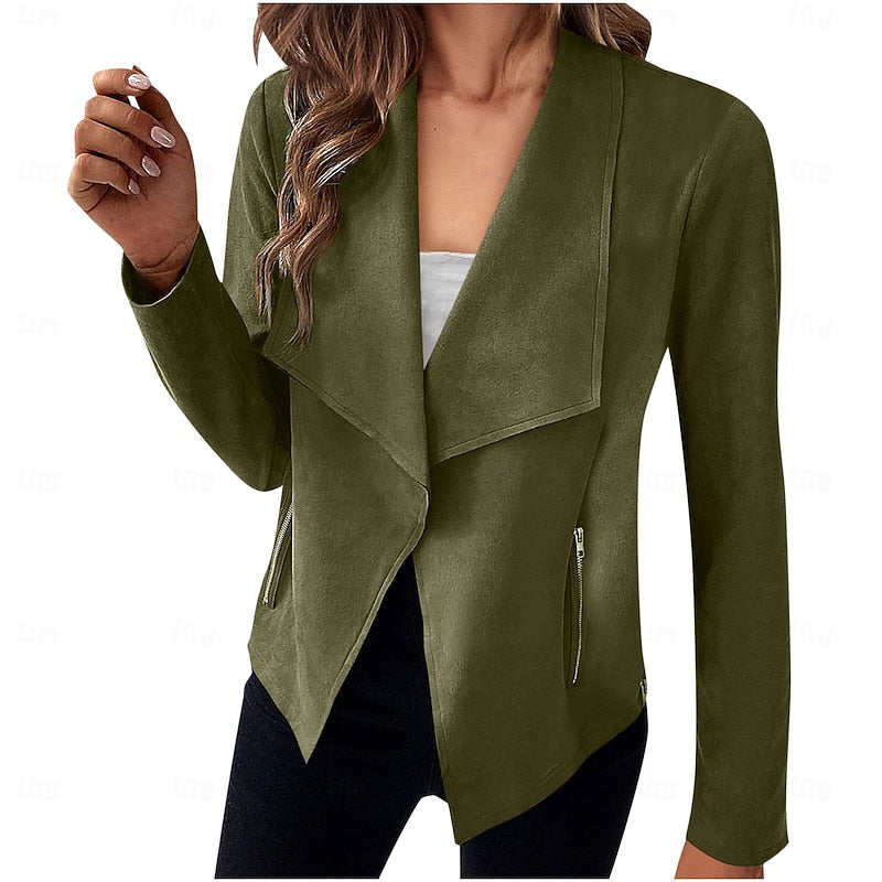 Elaine | Draped Open-Front Jacket