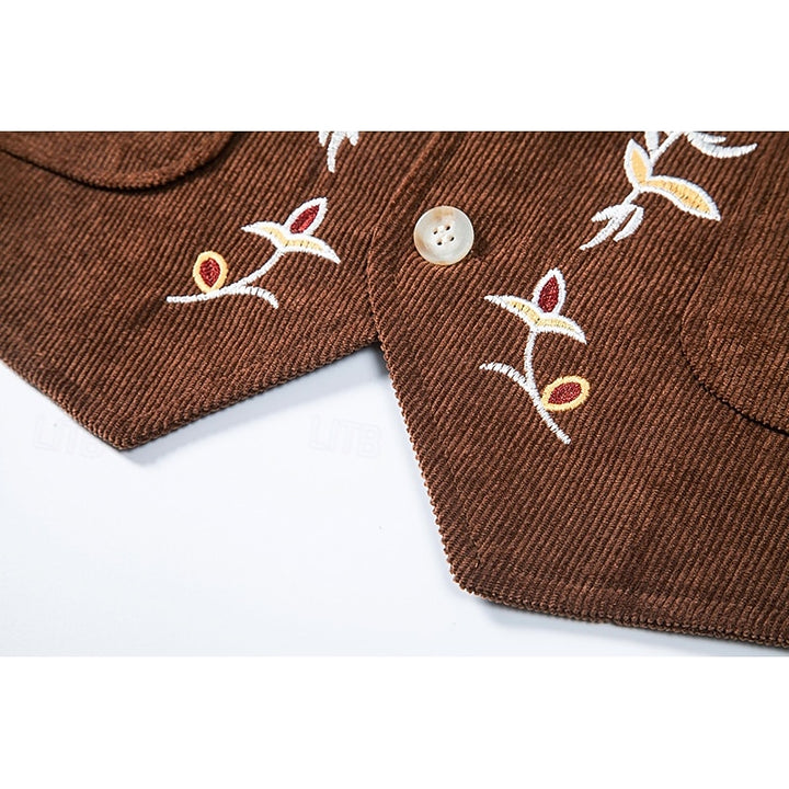 Otis | Embroidered Single-Breasted Waistcoat