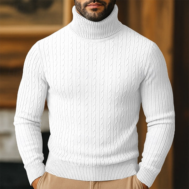 Rupert | Cable Knit Turtleneck Sweater
