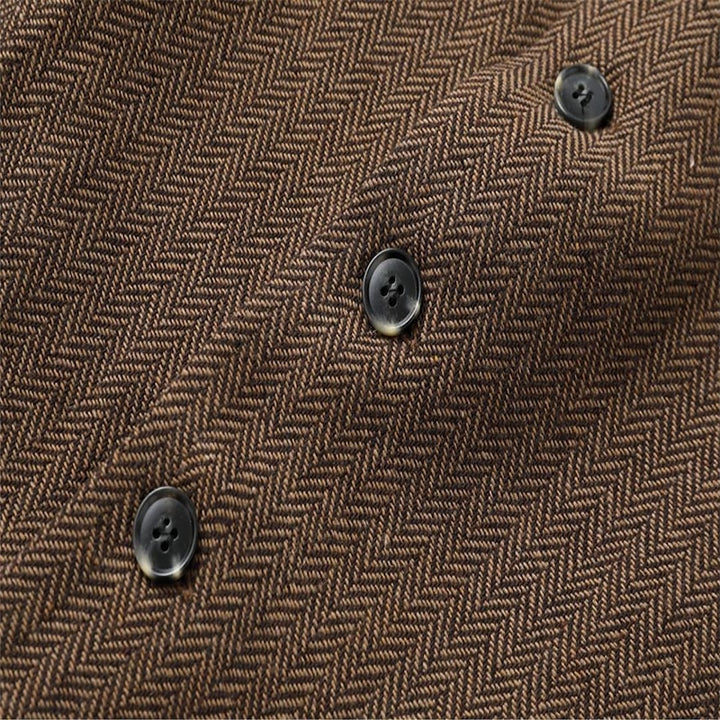 Gerard | Herringbone Tailored Waistcoat