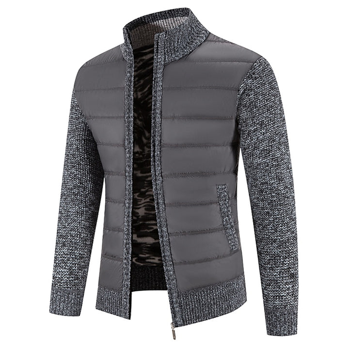 Chester | Zip-Front Stand Collar Cardigan