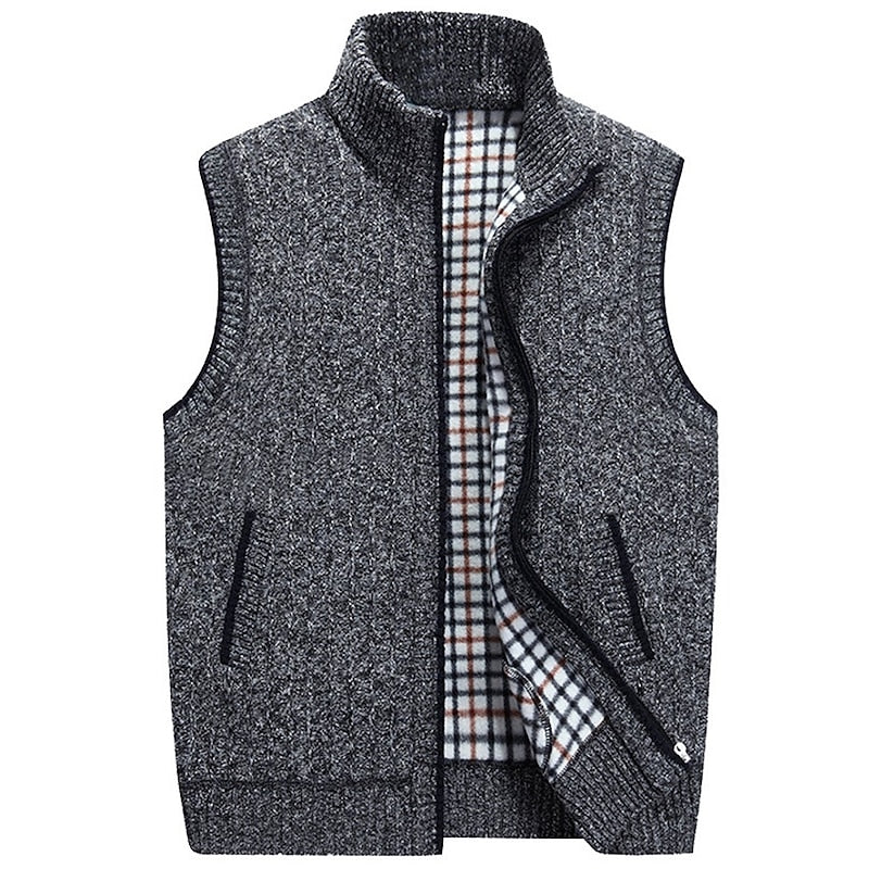 Otis | Cozy Stand-Collar Zip Vest