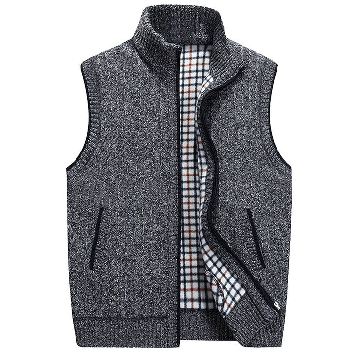 Otis | Cozy Stand-Collar Zip Vest