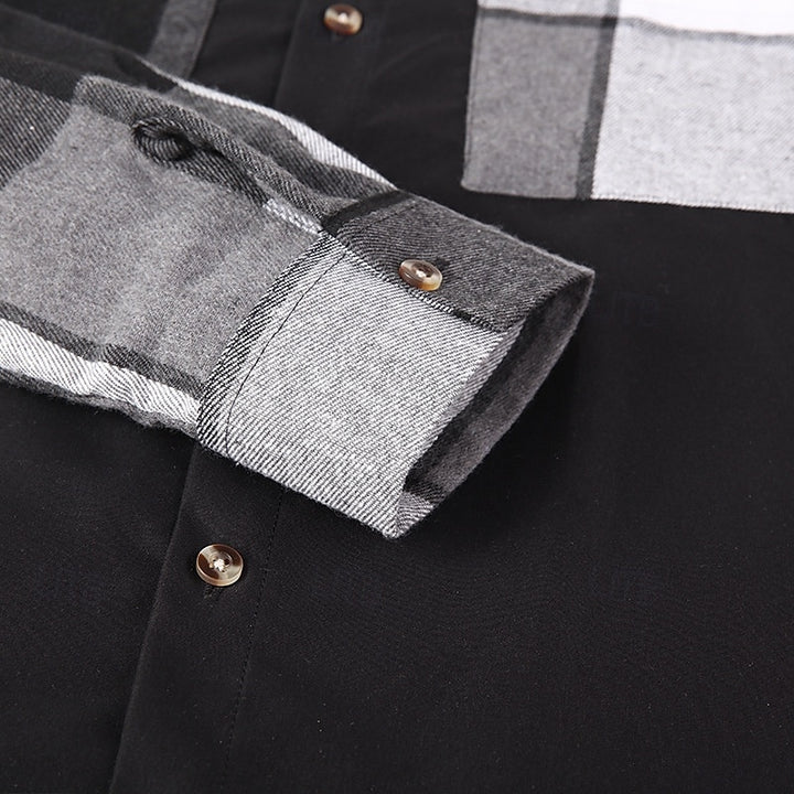 Elliot | Modern Patchwork Shirt Jacket