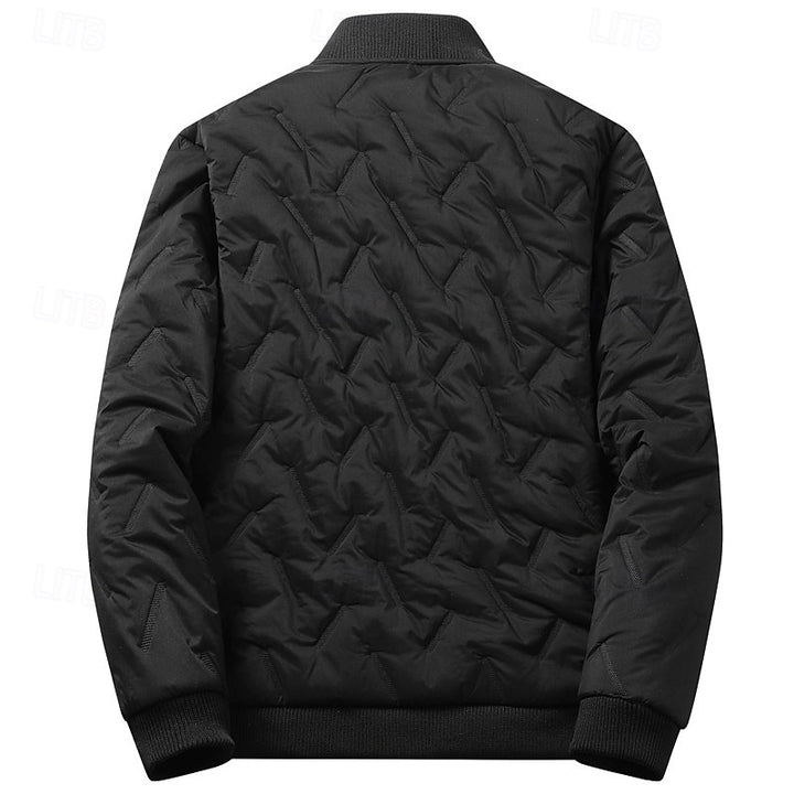 Douglas | Textured Quilted Bomber Jacket