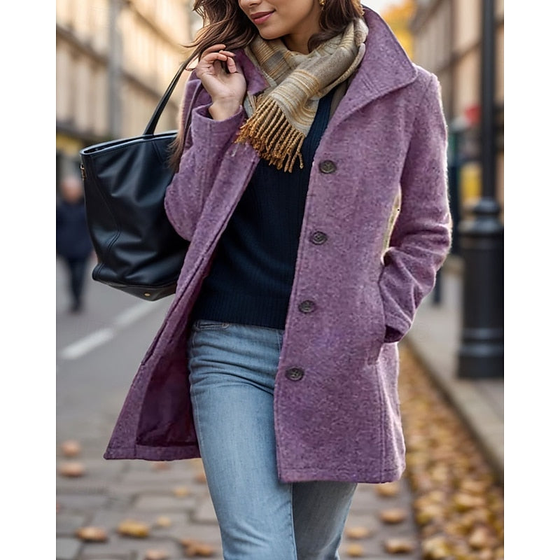 Rosalind timeless turn-down collar coat