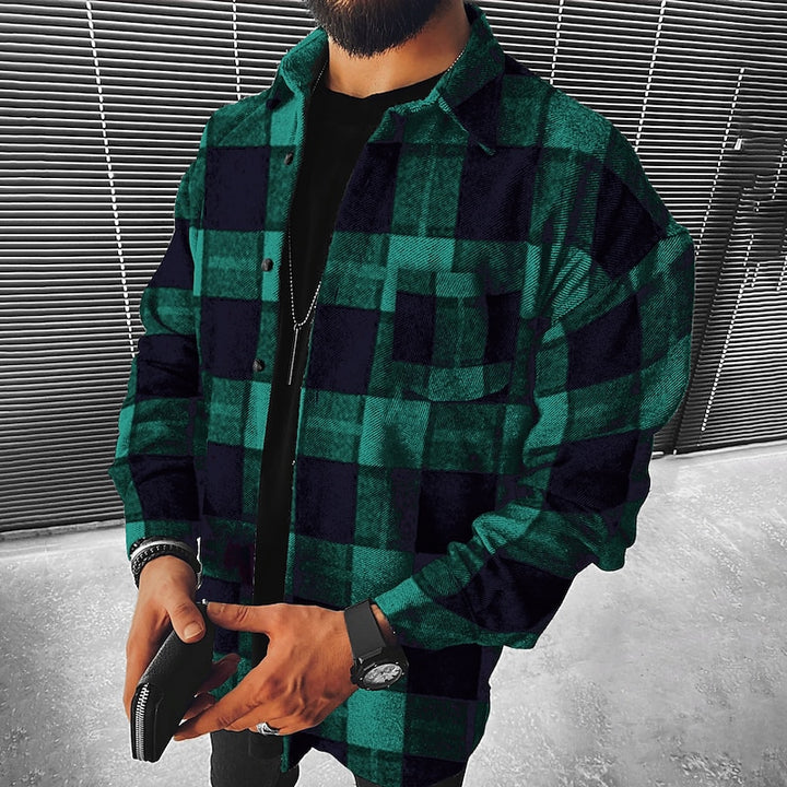 Grayson | Checked Christmas Overshirt