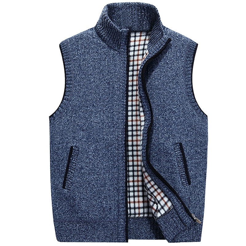 Otis | Cozy Stand-Collar Zip Vest