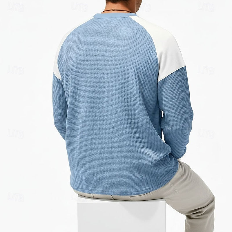 Ellison | Colorblock Long-Sleeve Henley