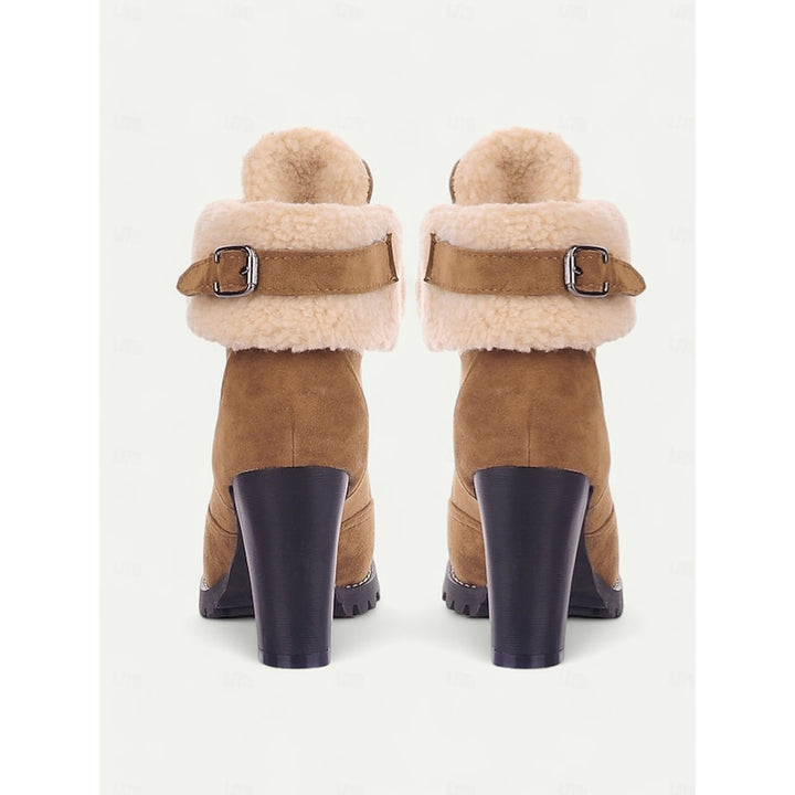Ingram | Fur-Trimmed Lace-Up Winter Boots