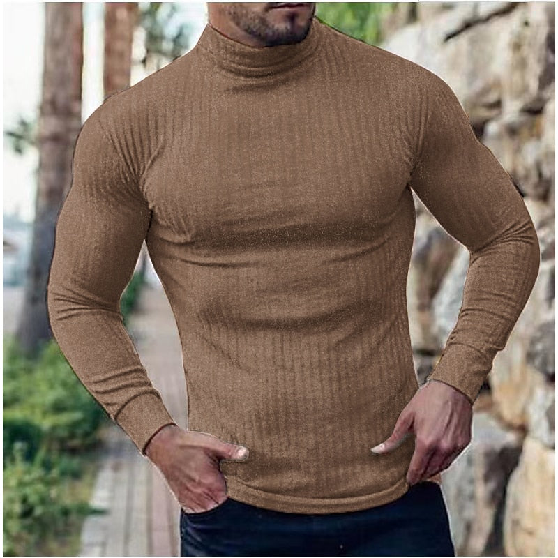 Lucas | Refined Ribbed Turtleneck