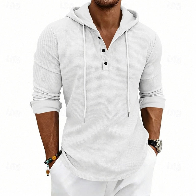 Merrick | Relaxed Hooded Henley Shirt