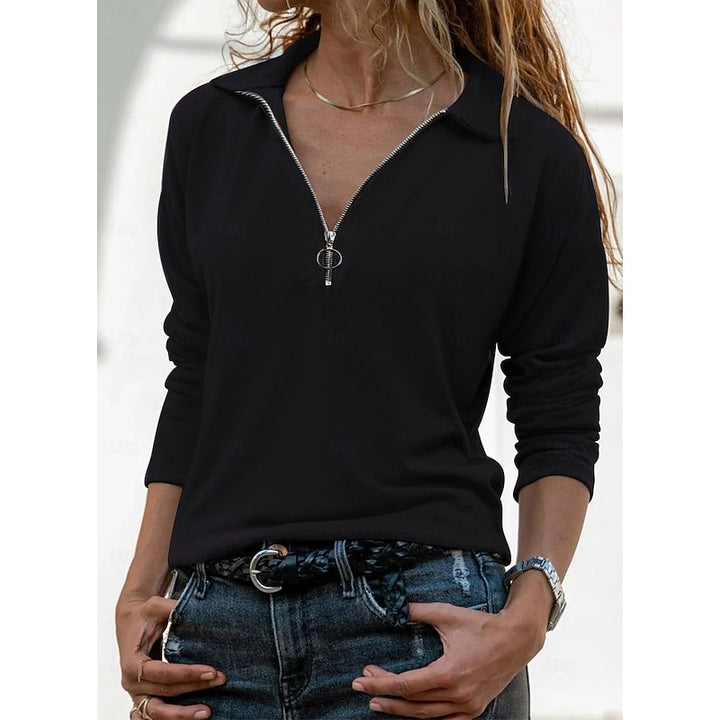 Cora | Relaxed Quarter-Zip Top