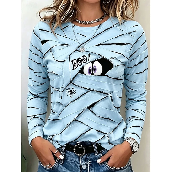 Bonnie | Halloween Print Long Sleeve Top