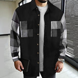 Elliot | Modern Patchwork Shirt Jacket