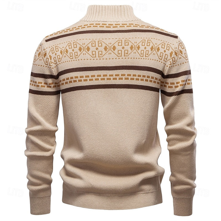 Fraser | Fair Isle Zip-Up Christmas Cardigan