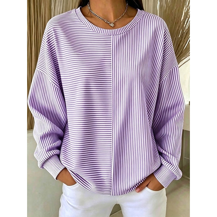 Corinna | Relaxed Striped Sweatshirt