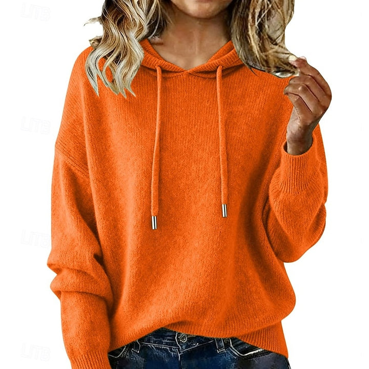 Delphine | Relaxed Hooded Knit Sweater
