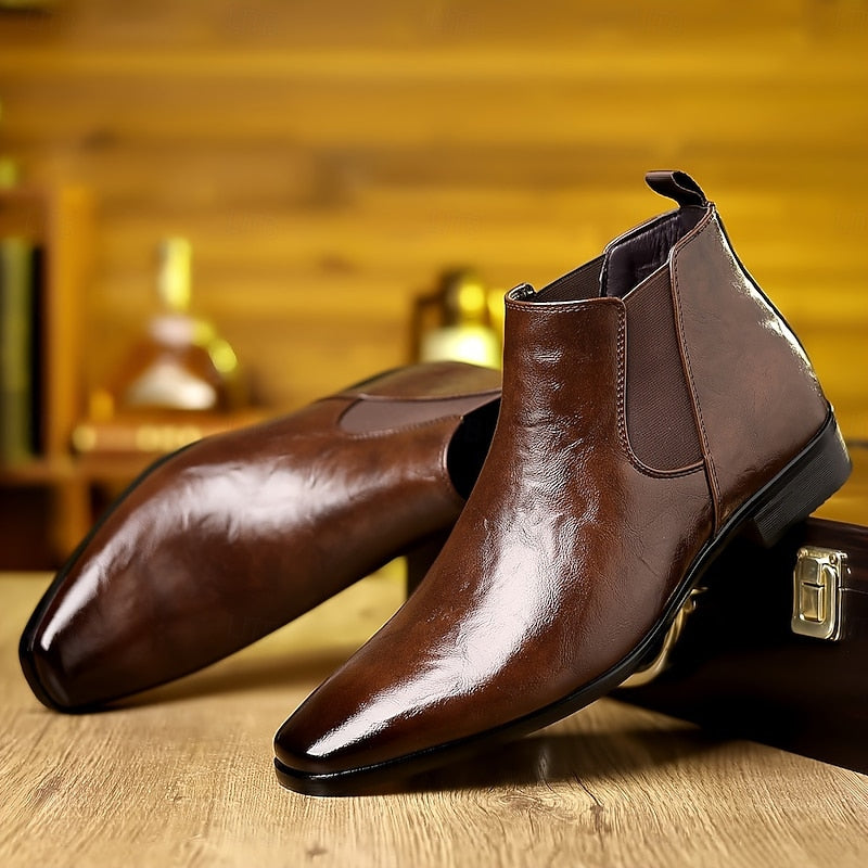 Emory | Polished Ankle Chelsea Boots