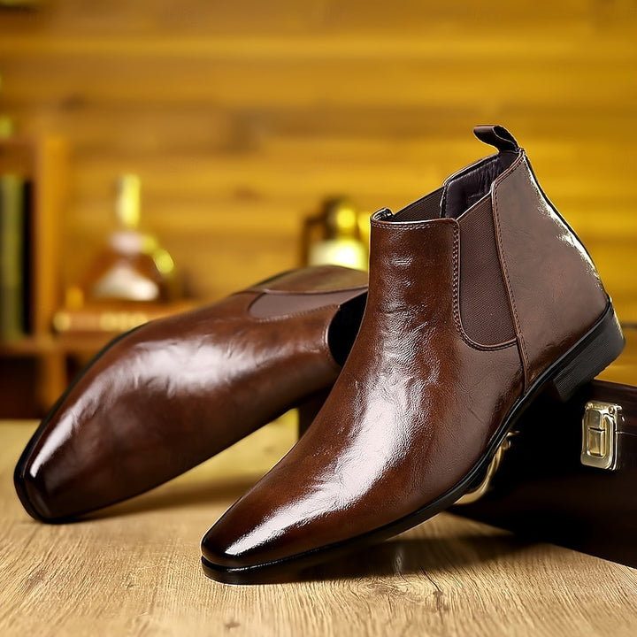 Emory | Polished Ankle Chelsea Boots