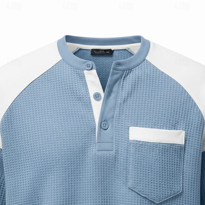 Ellison | Colorblock Long-Sleeve Henley