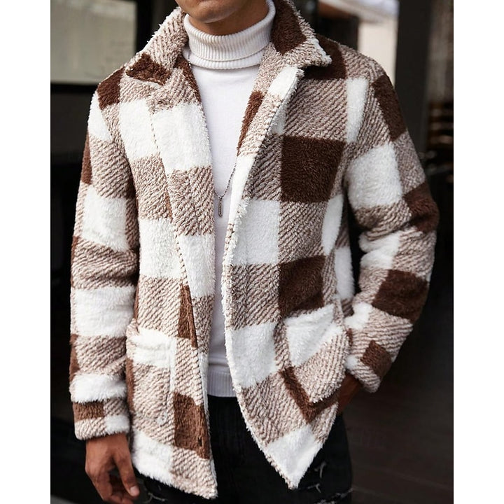 Merritt | Checked Standing-Collar Jacket