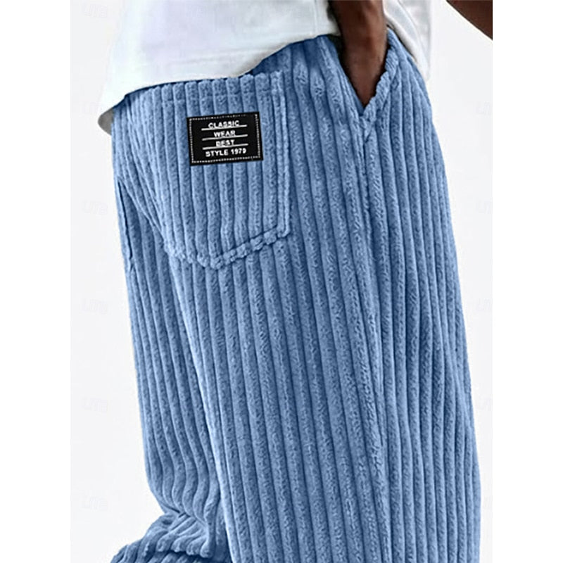 Bradford | Ribbed Straight-Leg Pants