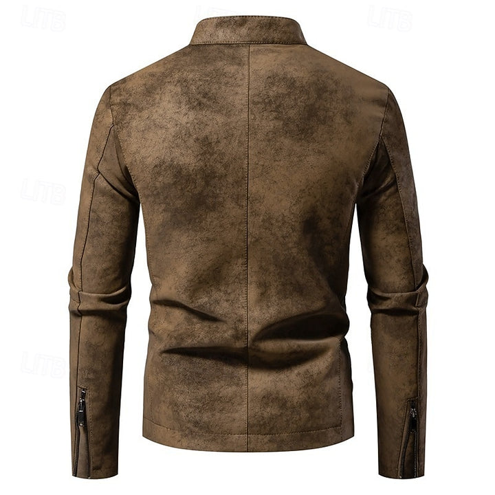 Chase | Classic Stand-Collar Biker Jacket