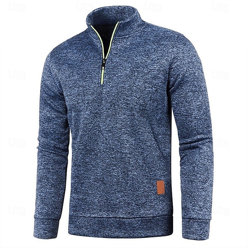Dean | Quarter-Zip Long-Sleeve Polo