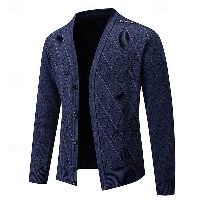 Weston | Refined Argyle Cardigan
