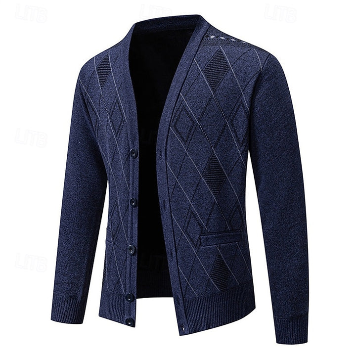 Weston | Refined Argyle Cardigan