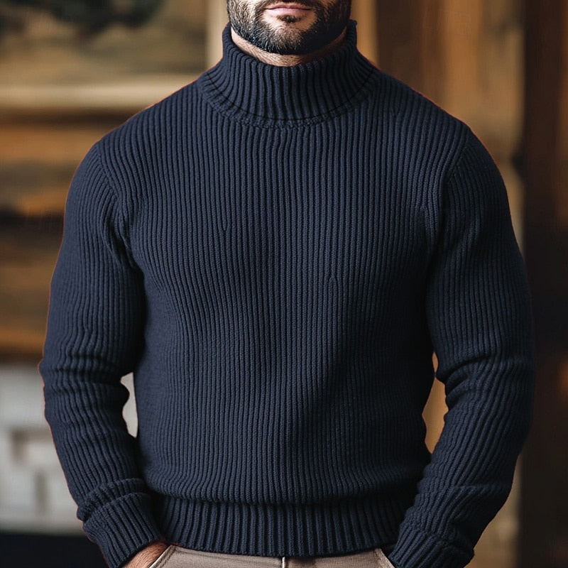 Jonathan | Ribbed Turtleneck Sweater