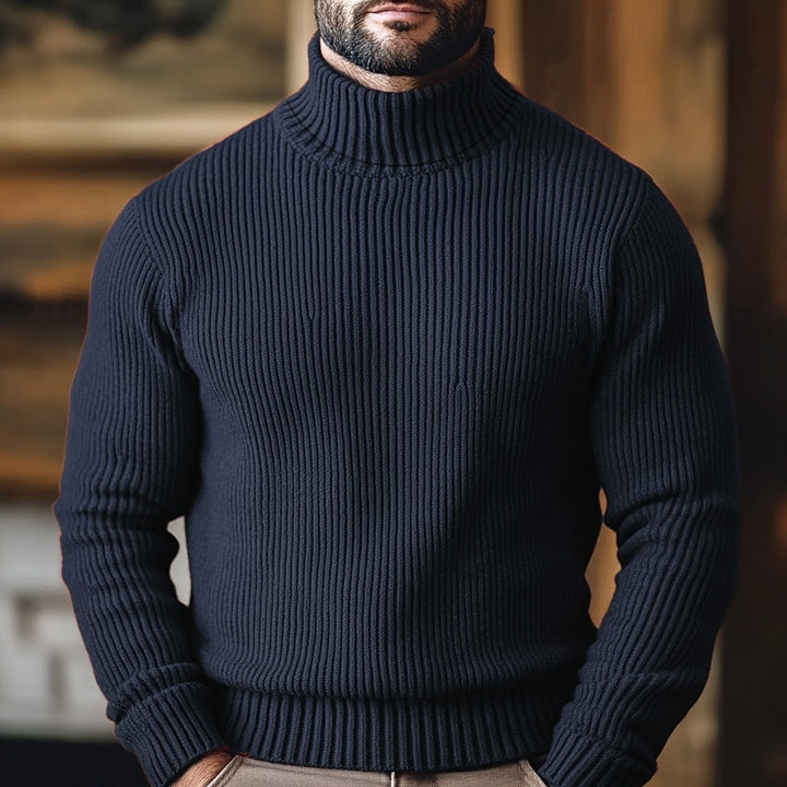 Jonathan | Ribbed Turtleneck Sweater