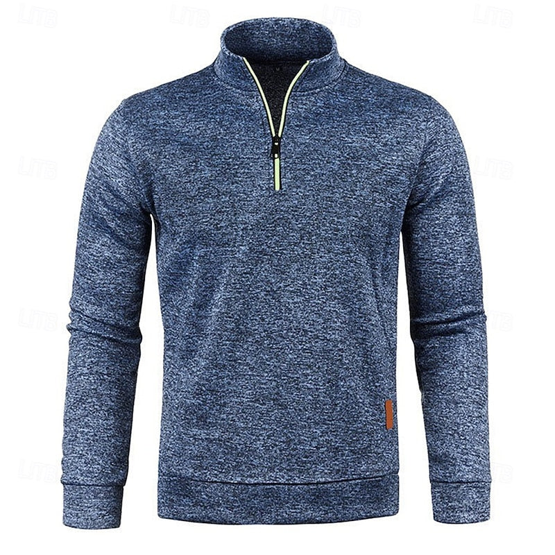 Dean Quarter-Zip Polo Shirt Detail