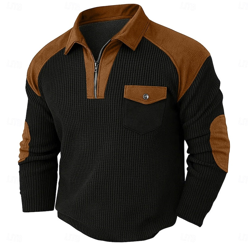 Corbin | Quarter-Zip Textured Pullover